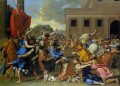 La violación de las sabinas del pintor clásico Nicolas Poussin
